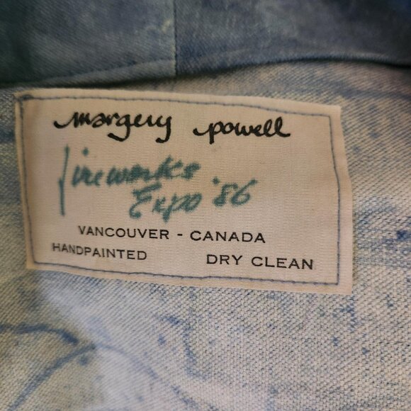 Vintage Hand Painted Denim Jacket - Picture 4 of 4